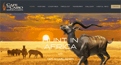 Desktop Screenshot of huntinafrica.com